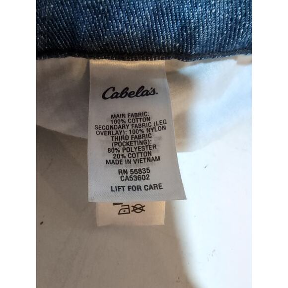 Cabela's Brush Pants Men's 34 X 32 Roughneck Upland Hunting Double Knee Jeans - Picture 9 of 10